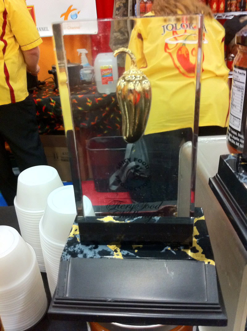 One of CaJohns\' Golden Chiles.
