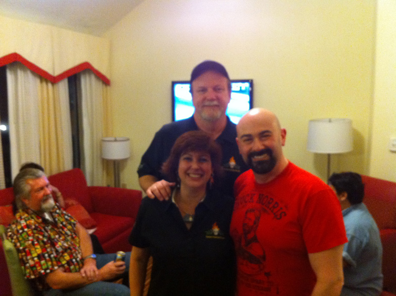 Adriane and Neal of Silver Leaf International and me.