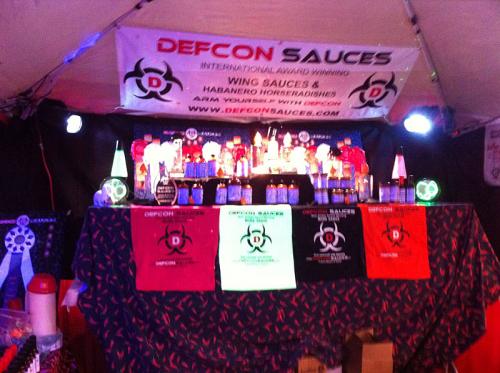 Inside the Defcon booth