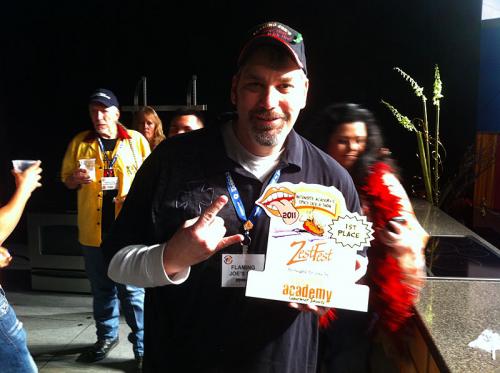 Lick-a-Thon winner Vic Clinco