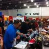 Random show attendees at the Gunther's Gourmet booth