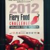 Poster for the 2012 Fiery Food Challenge.  Photo by Ken Alexander.