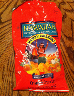 Hawaiian Brand Mango Habanero Kettle Style Potato Chips