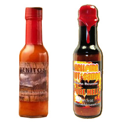 Benito's Original Naranja Hot Sauce VS. Hellfire Pure Hell Hot Sauce