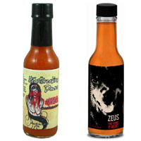 Ultimate Hot Sauce Showdown - First Round - UHSS - Ladybird & Friends Zeus VS. Heartbreaking Dawns 1841 Ghost Pepper Sauce