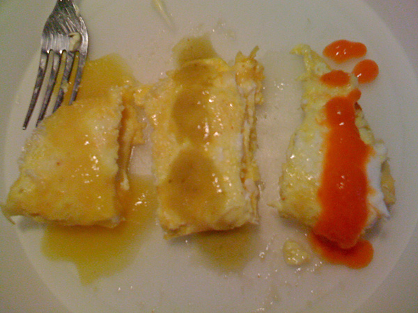 Benito's Hot Sauces on Eggs