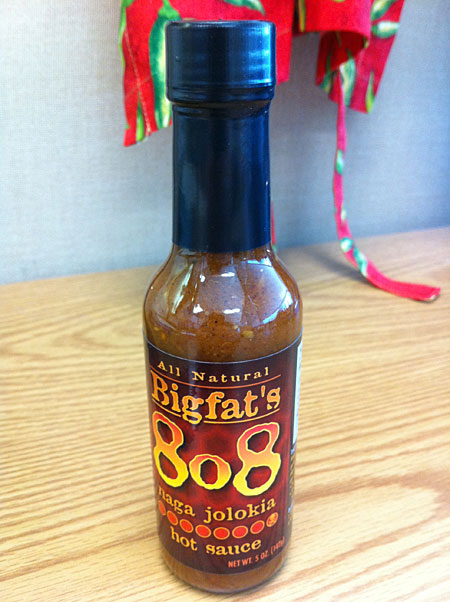 Big Fat's 8o8 Naga Jolokia Hot Sauce