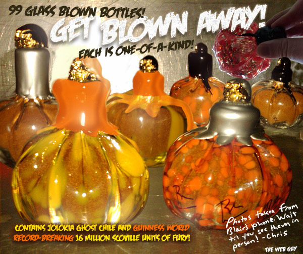 New Blair's 2009 Halloween Reserves with Pumpkin-Shaped Bottles