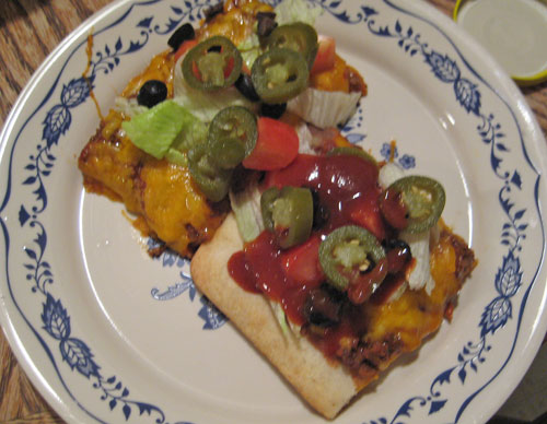 Boar's Head Jalapeno Pepper Sauce on Mexican Pizza