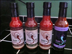 Born to Hula Hot Sauces - Cayenne Pepper Sauce, Habanero Ancho Chili Sauce, Habanero Guajillo Pepper Sauce and Ghost of Ancho