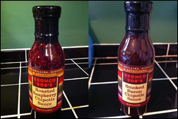 Bronco Bob's Roasted Raspberry Chipotle Sauce and Smoked Bacon Chipotle Sauce