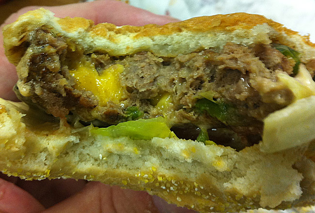 Burger King Jalapeno and Cheddar BK Stuffed Steakhouse Burger