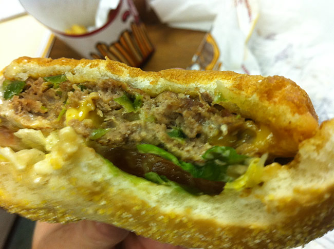 Burger King Jalapeno and Cheddar BK Stuffed Steakhouse Burger