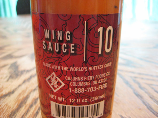 CaJohn's Jolokia Wing Sauce 10
