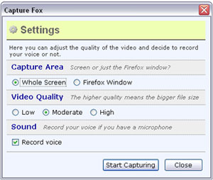 CaptureFox Add-on