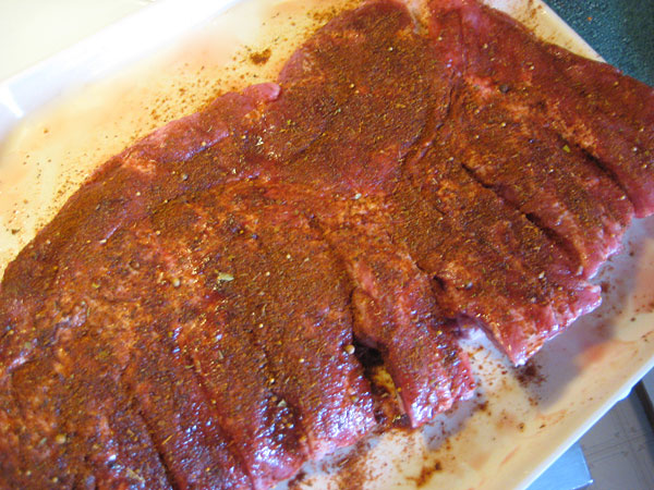 Charles Vergos' Rendezvous Famous Seasoning on Beef Short Ribs