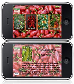 Chile Pepper iPhone App - ChilliFarm
