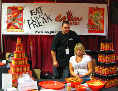 Clement Bourg of Cajun Heat with girlfriend