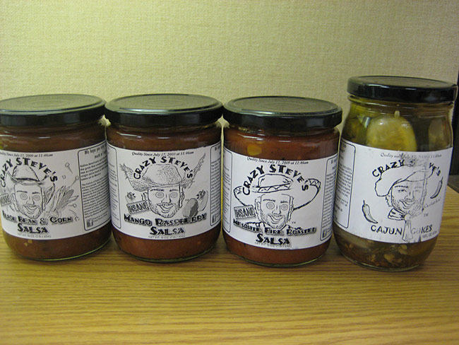 Crazy Steve's Pickles and Salsa