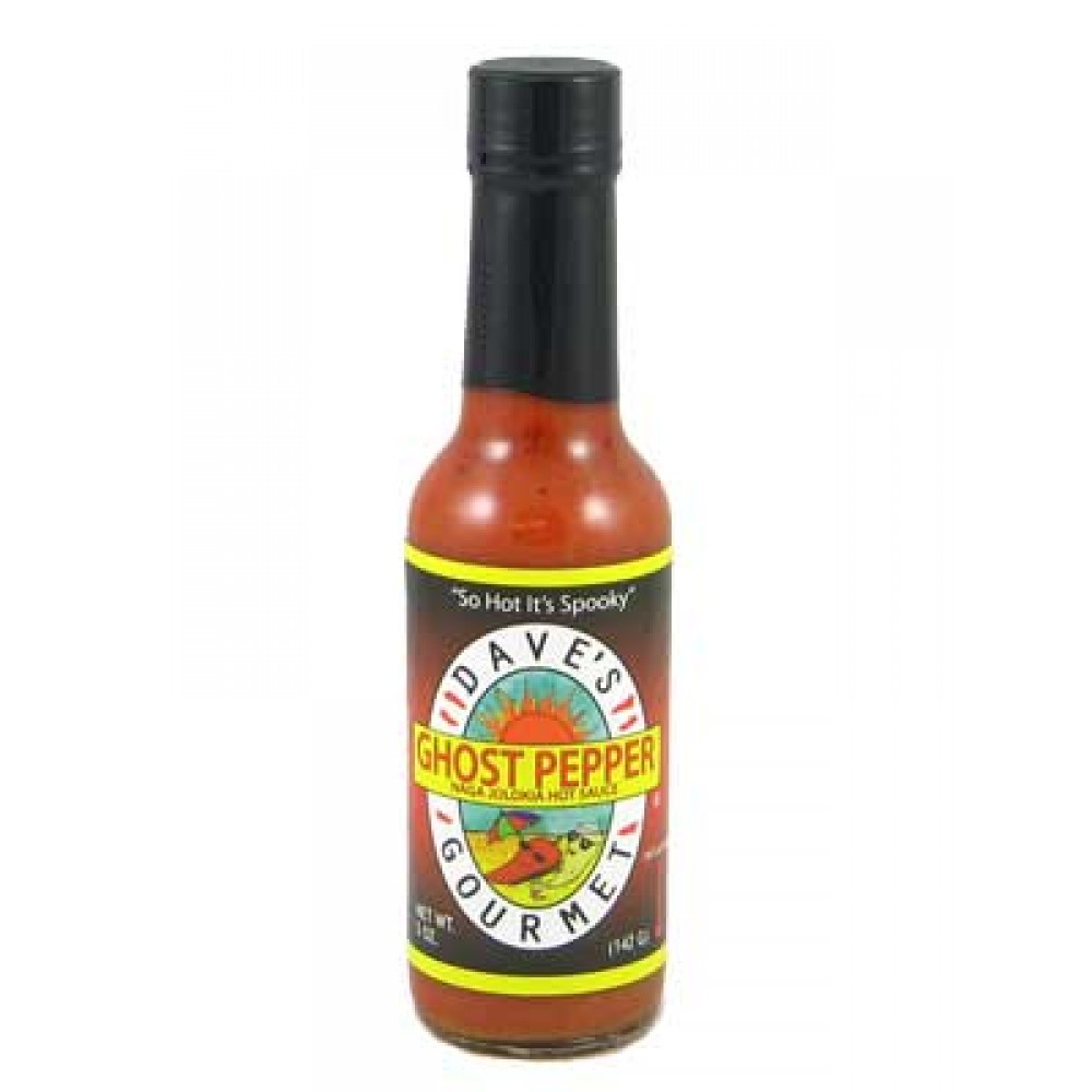 Dave's Ghost Pepper Naga Jolokia Hot Sauce Scoville Heat Units