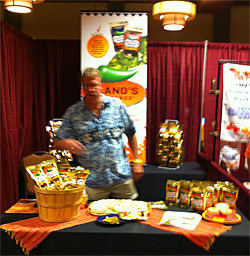 The Deano's Jalapenos booth at the 2010 Weekend of Fire