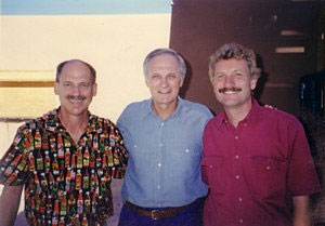 Dave DeWitt, Alan Alda, and Dr. Paul Bosland