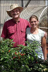 Dr. Paul Bosland and Danise Coon of the Chile Pepper Institute