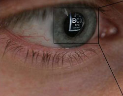 refections on an eye