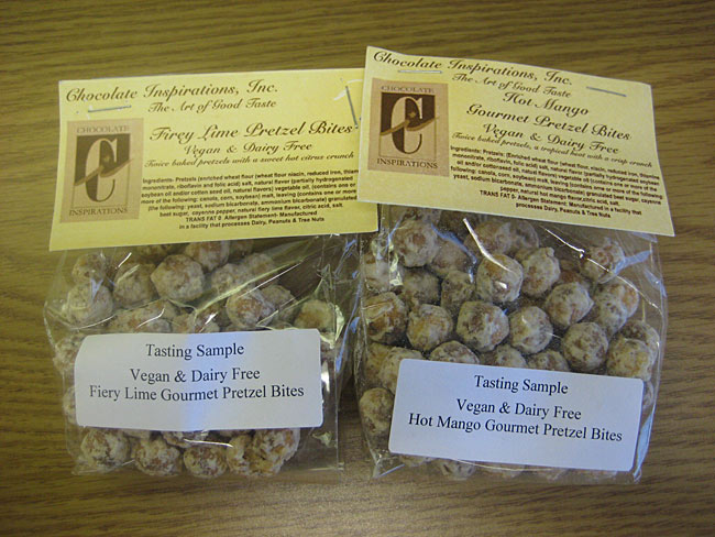 Fiery Lime and Hot Mango Gourmet Pretzel Bites by Chocolate Inspirations