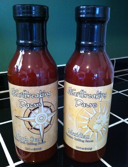 Heartbreaking Dawns' North Star Honey Datil Grilling Sauce and Meridian Serrano Grilling Sauce