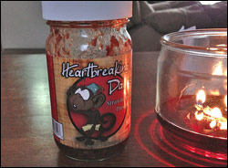 Review of Heartbreaking Dawns Strawberry Trail Preserves with Scorpion Peppers