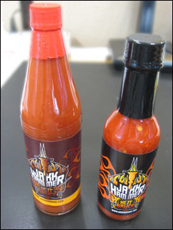 Jakk Hammer Spicy Cayenne Sauce and Jakk Hammer XXX Habanero Sauce