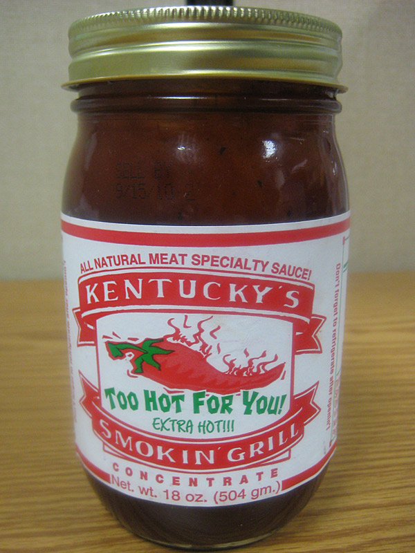 Kentucky's Smokin' Grill Concentrate Too Hot for You! Barbecue Sauce
