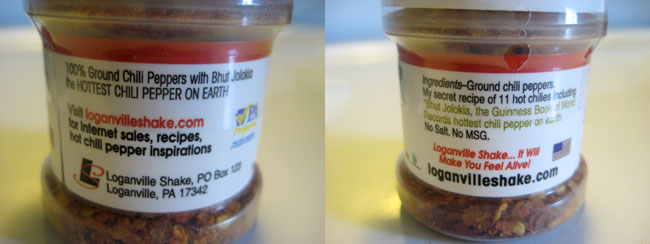Loganville Shake's Hot Chili Pepper Spice
