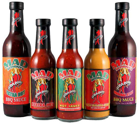 The Mad Anthony sauce lineup