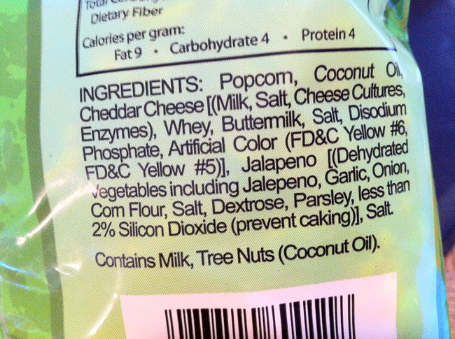 Palo Popcorn Jalapeno Cheddar Cheese Popcorn