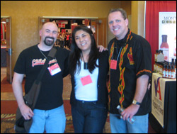 Scott with Diane and Mike Greening of Ring of Fire Hot Sauces