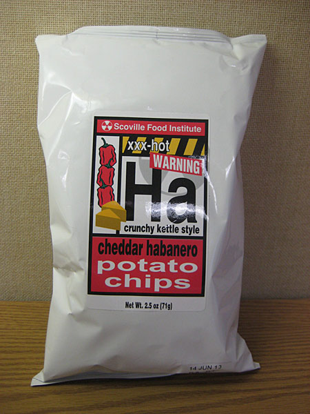 Scoville Food Institute Cheddar Habanero Kettle Cooked Potato Chips