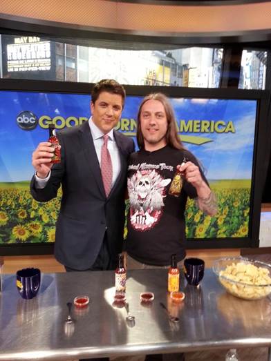 Josh Elliott and Steve Seabury - High River Sauces Live on Good Morning America
