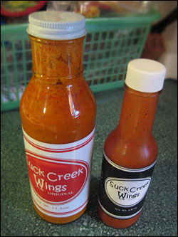 Suck Creek Wings Sauces - Original and WFR