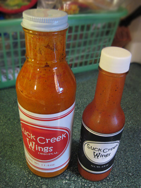 Suck Creek Wings Sauces - Original and WFR