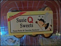 Susie Q Sweets Peanut Butter and Chocolate Buckeyes