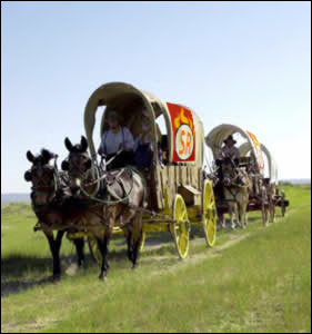 The Scott Roberts Wagons of Love are friends with both the White Man and Native American Indians