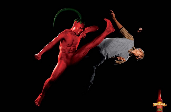 Funny and Clever Spicy Food and Hot Sauce Ads - Tabasco, Pringles, and More