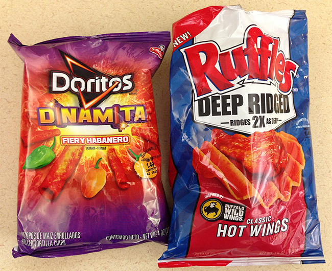 doritos-dinamita-fiery-habanero-and-ruffles-deep-ridged-classic-hot-wings-chips