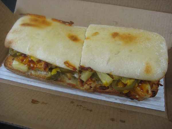 Domino's Sweet & Spicy Chicken Habanero Oven Baked Sandwich